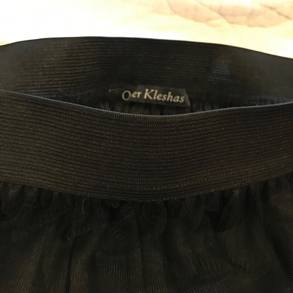 Over Kleshas embroidered black tulle dirndl skirt - Picture 4 of 5